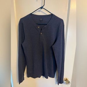 J Crew Waffle Henley
